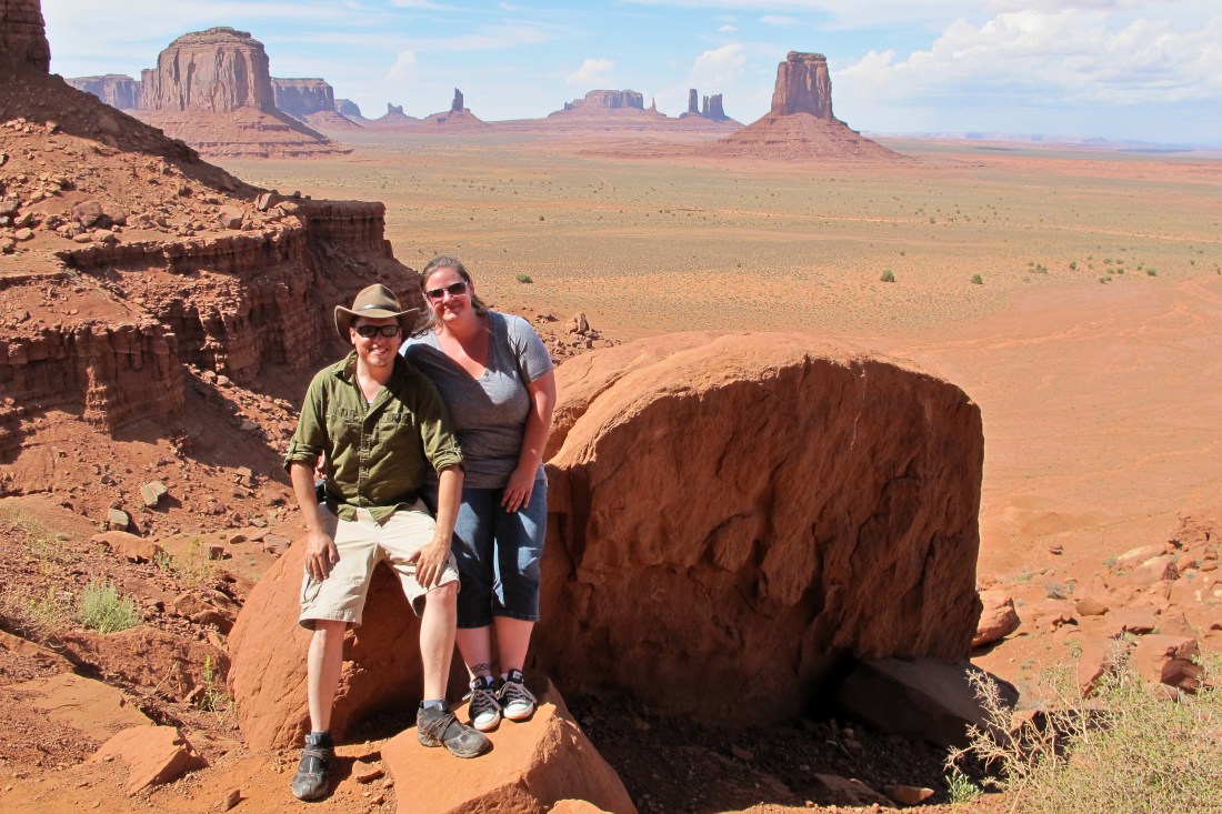 Us in Monument Valley